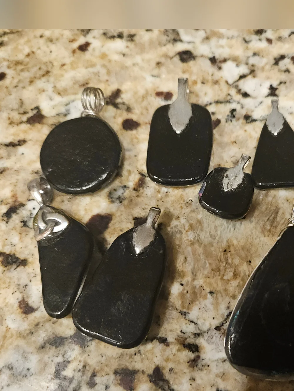 bundle of vintage geometric pendants